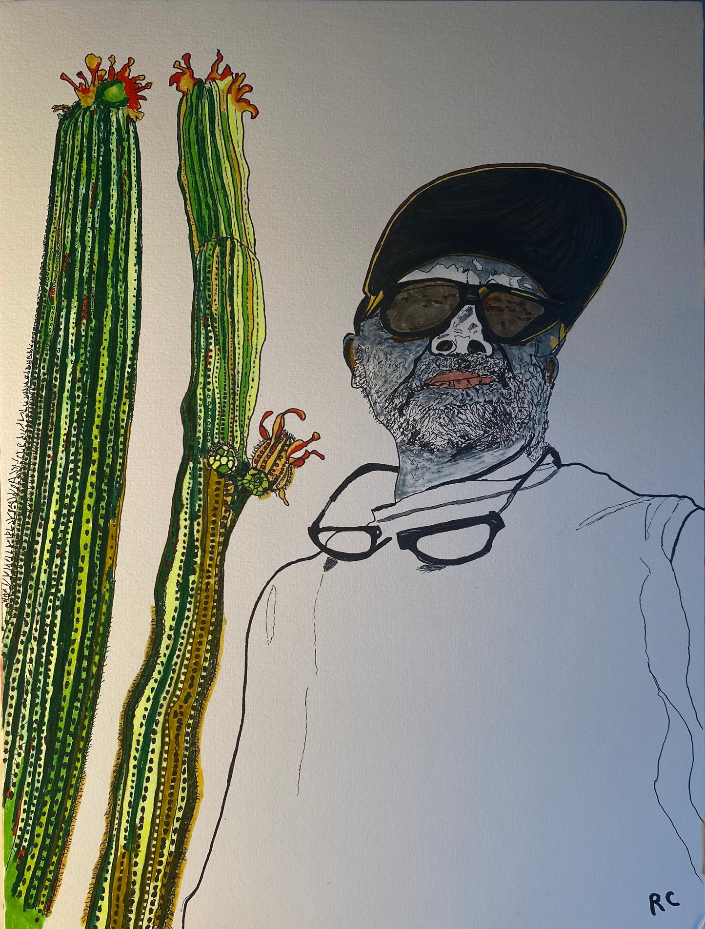 Ray's self portrait, cactus
