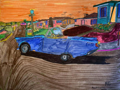 Blue Convertible