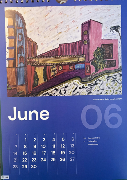 2026 Iconic Landmarks of San Diego Calendar