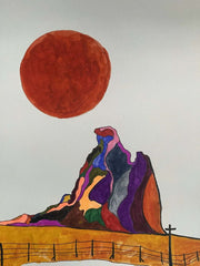 Monument Valley Red Sun